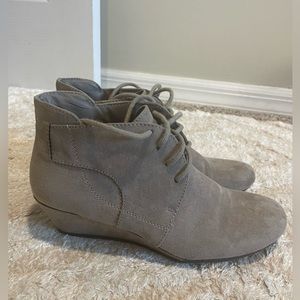 Grey Suede Boots
